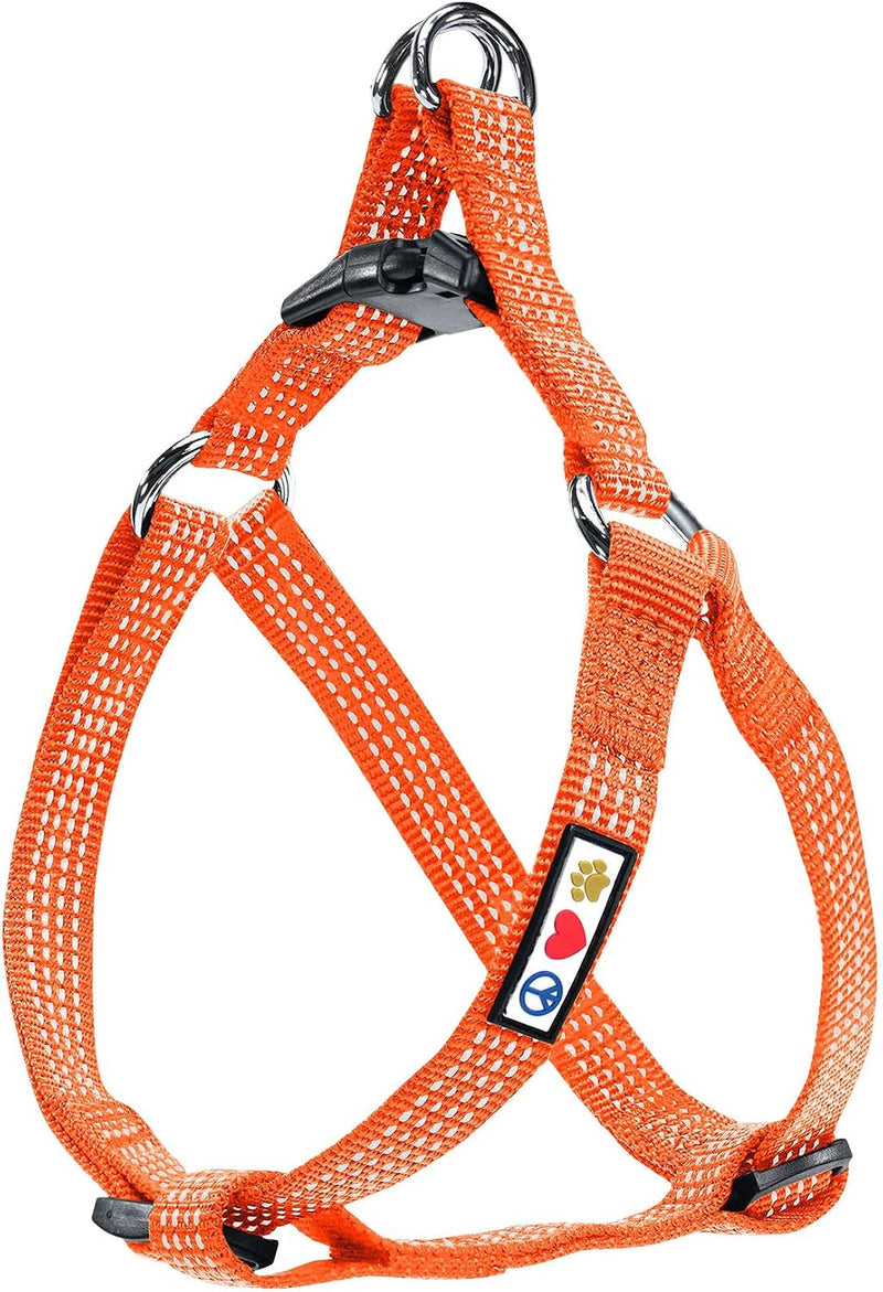 Pawtitas Reflective Step-in Dog Harness – Adjustable No-Pull Vest for Puppies to Seniors, Safe & Comfortable, XS