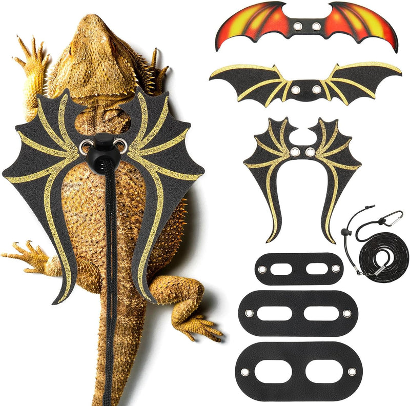 Halloween Bearded Dragon Leash and Harness Set, Lizard Accessories