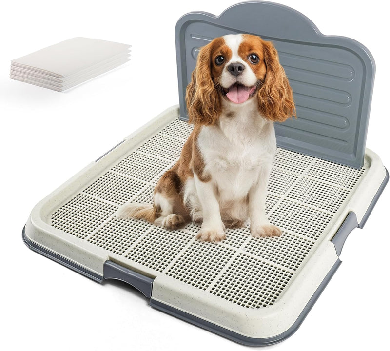 PAWISE Dog Pee Pad Holder Tray with Splash Guard, 23.6