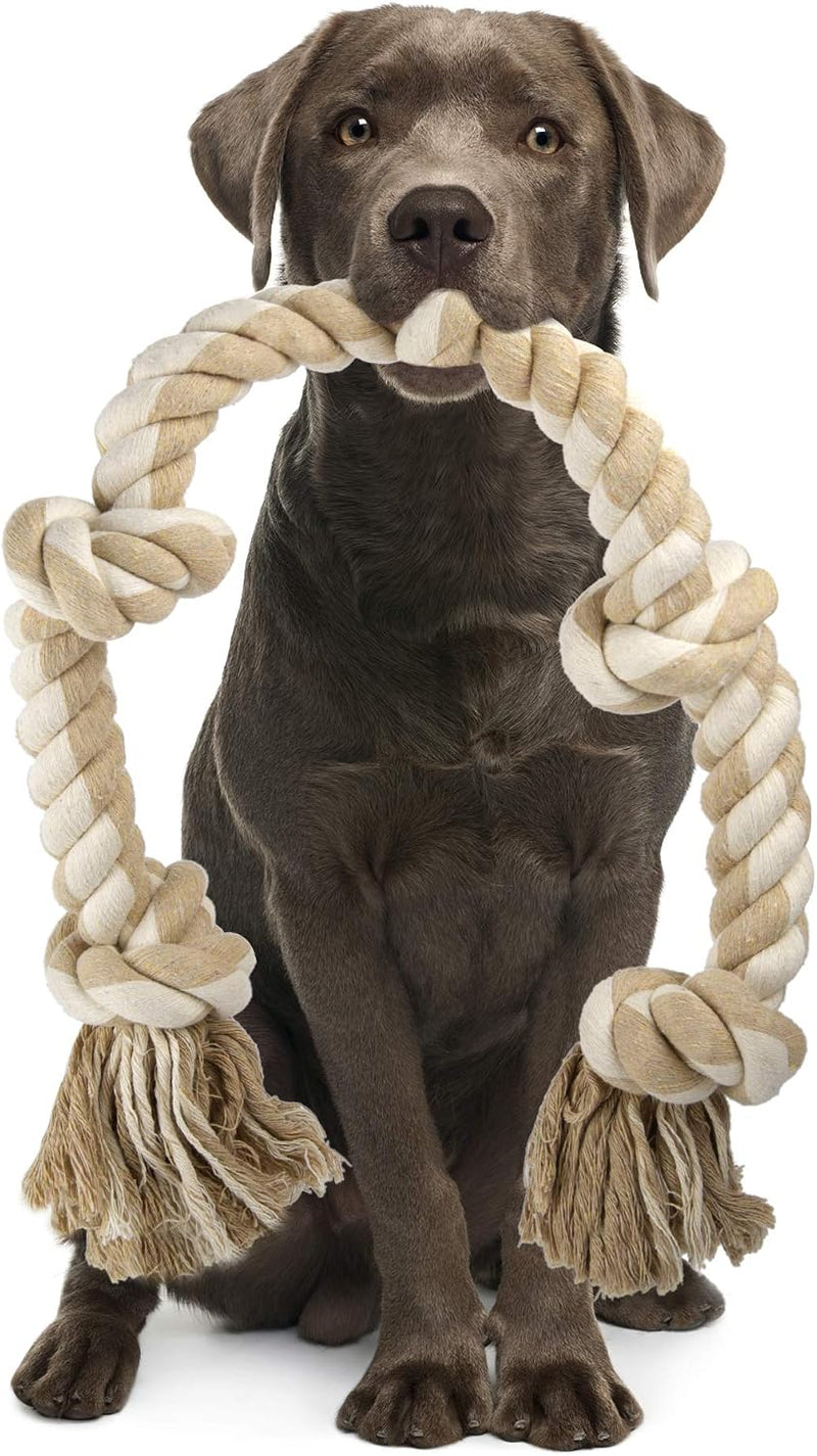 PetiFine Dog Rope Toys for Large Dogs,Indestructible Cotton Dog Chew Toys