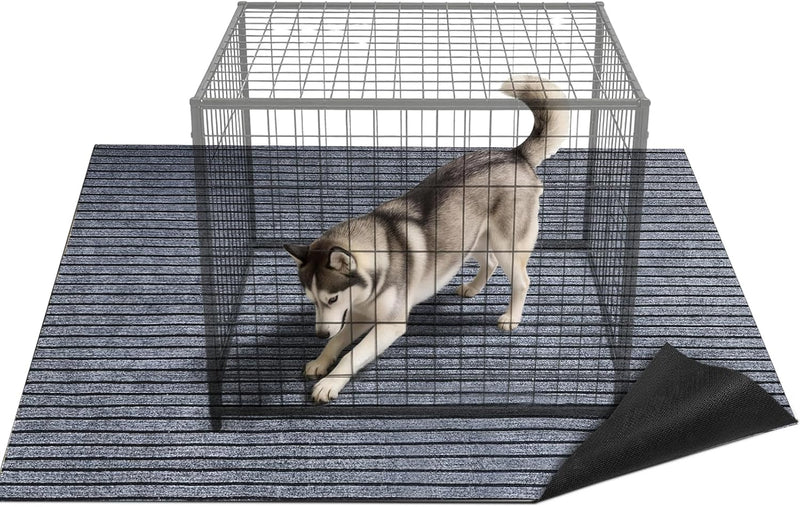 74 * 60 * 0.3inch Dog Crate Floor Protection Mat Kennel Mat to Protect Floors Non-Slip Absorbs Urine Water Resistant Pad