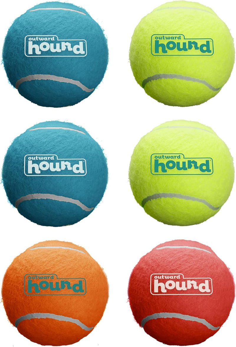 Outward Hound Squeaker Ballz Tennis Ball Dog Toy, Small, 2