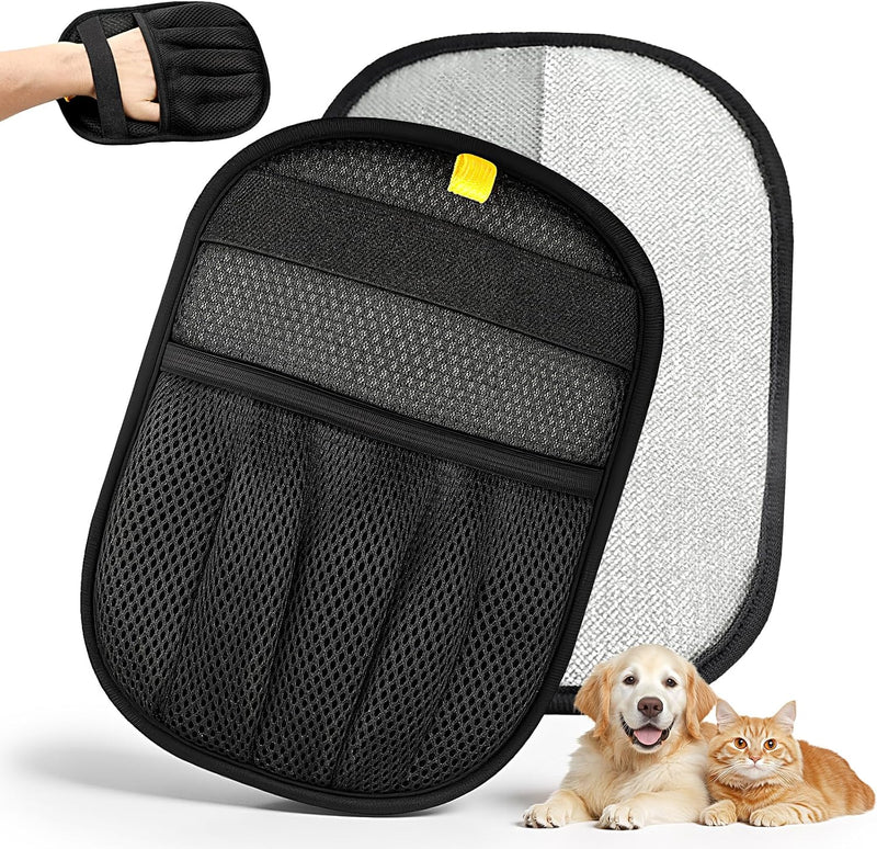 New Upgrade Pet Hair Removal Glove for Dogs & Cats, Electrostatic Reusable Magic Brush Removal Glove, Washable Pet Hair