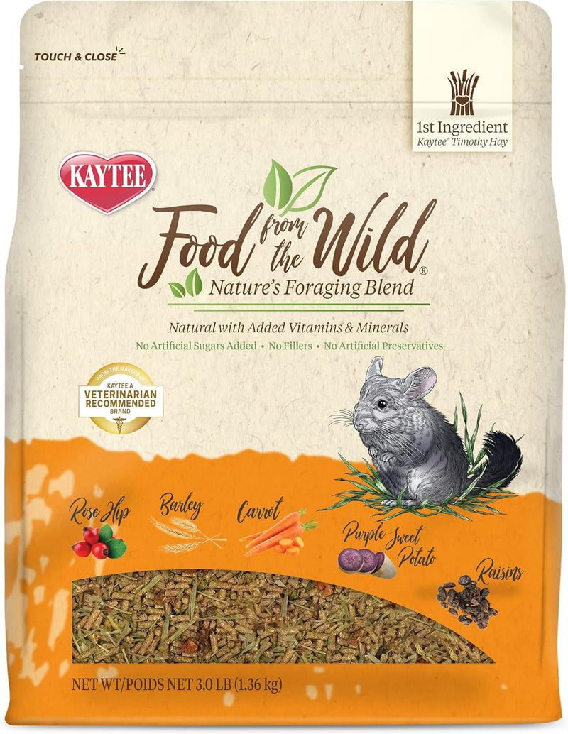 Kaytee Food from the Wild Chinchilla (Chinchilla Food), 3 Pounds