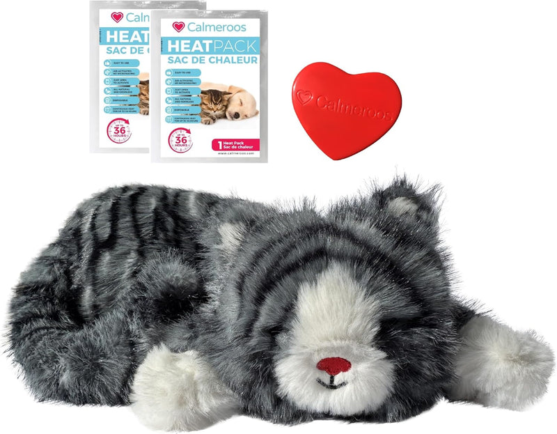Plush Heartbeat Toy - Calming Anxiety Relief Toys for Puppies and Kittens - Heartbeat in a Soft Comforting Pet Plush for