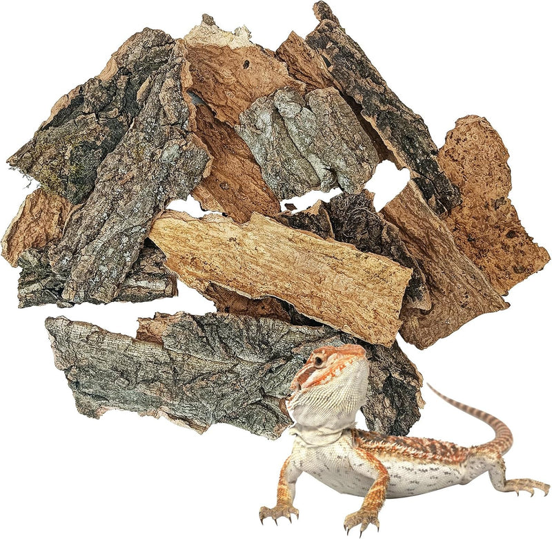 BNOSDM Cork Bark for Reptiles 0.6 LB Bulk Natural Cork Flats for Terrarium