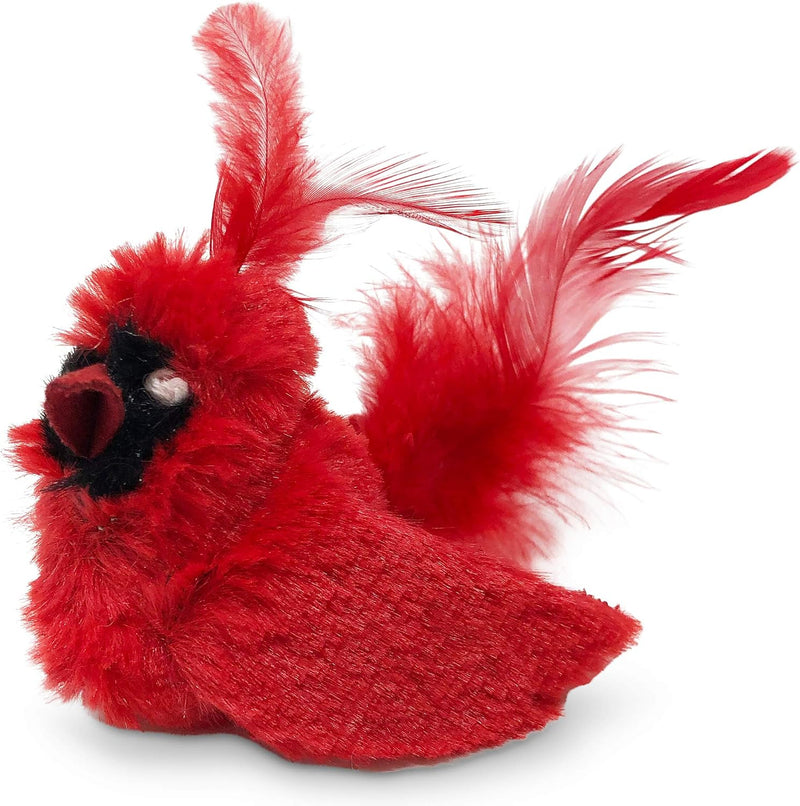 OurPets Play-N-Squeak Real Birds Interactive Cat Toys with Catnip (Cat Toys for Indoor Cats; Catnip Toy for Cats with Bi