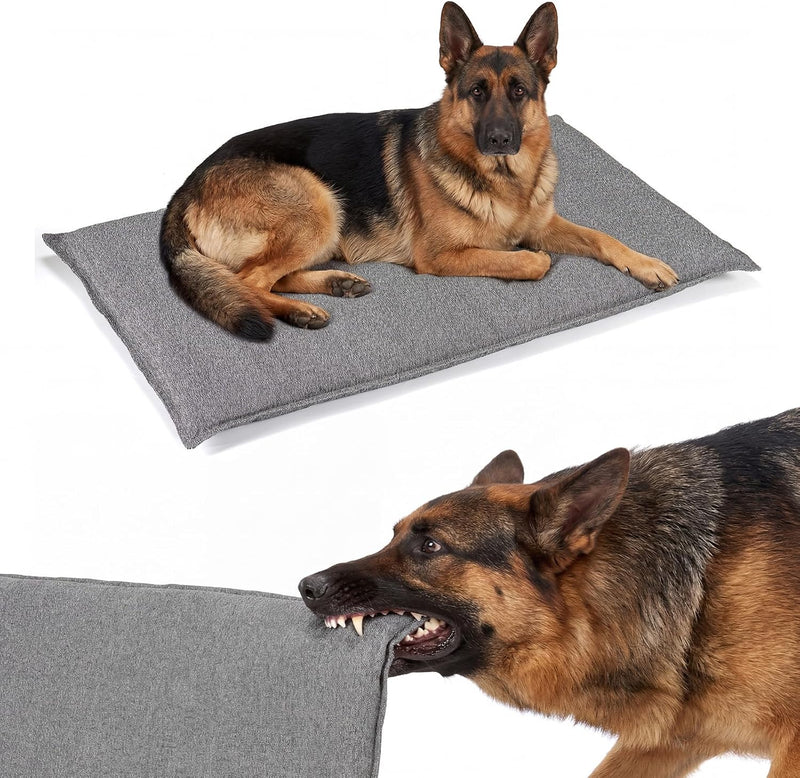 Veehoo Chew Proof Dog Crate Pad, Indestructible Dog Bed Crate Mat