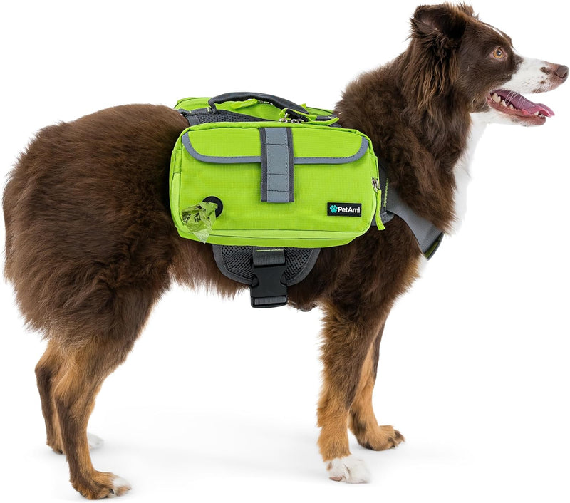 PetAmi Dog Backpack for Medium Large Dogs, Hiking Saddle Bag