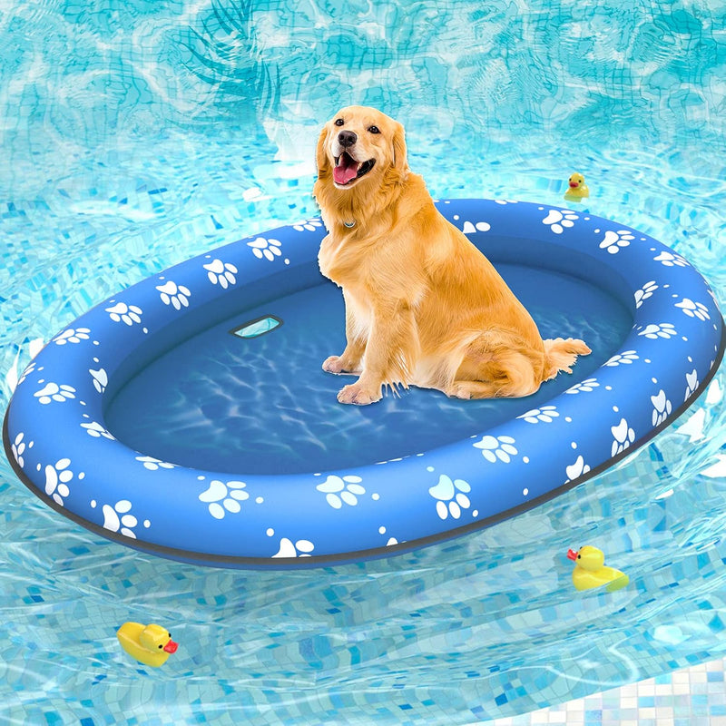 Pet Soft Dog Float Raft - Inflatable Dog Swimming Float for Summer