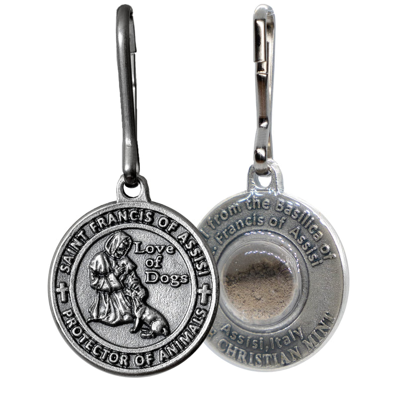The Christian Mint, LLC St. Francis of Assisi Pet Medal with Capsule of Assisi Soil