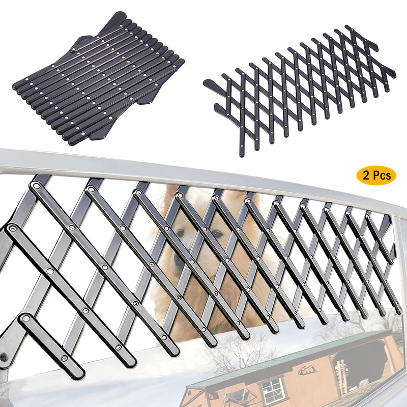 XianghuangTechnology Window Pet Gate, Universal Pet Dog Puppy Ventilation Grill Mesh Vent Guard Safe Car Window Protection Mesh for Cars, Trucks & SUV - 2 Pack