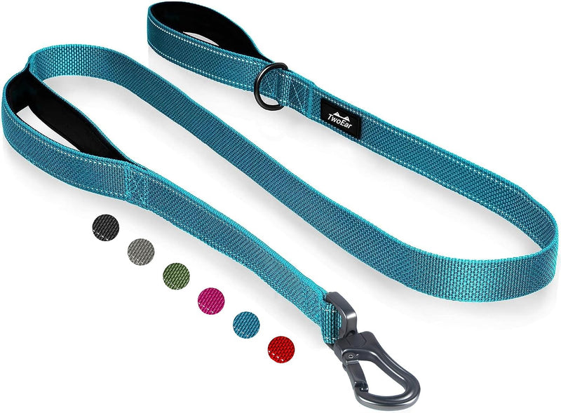 Twoear 6FT 1IN Heavy Duty Dog Leash for Large Dogs with 2 Padded Handles