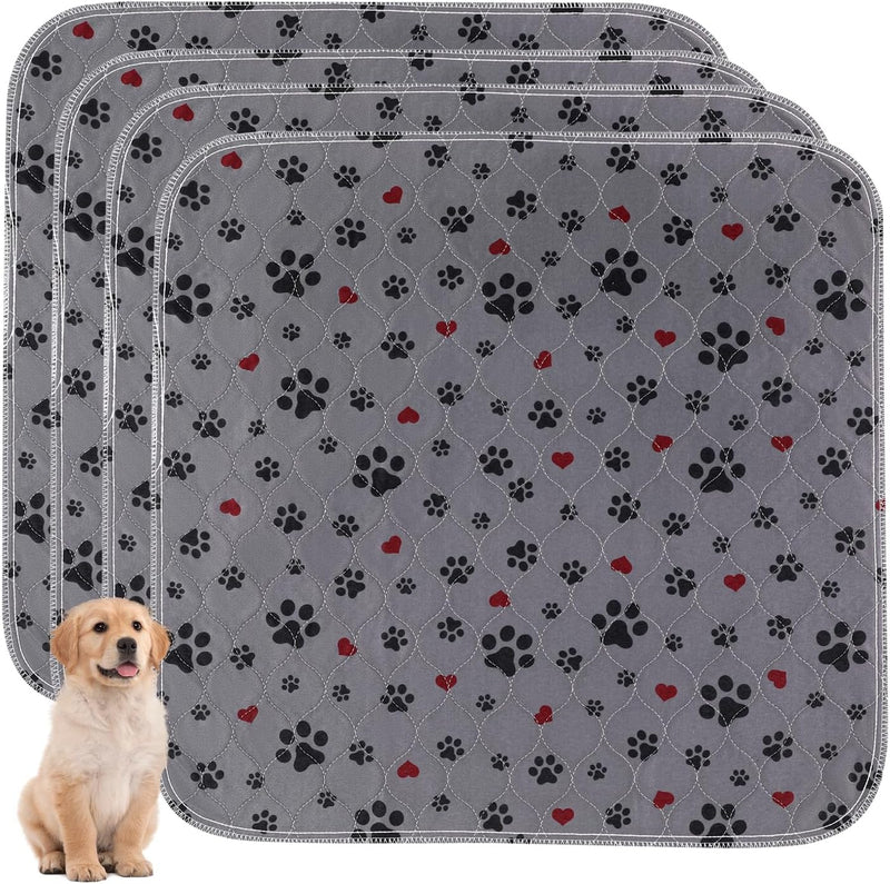 Washable Pee Pads for Dogs,4 Pack Extra Large 24