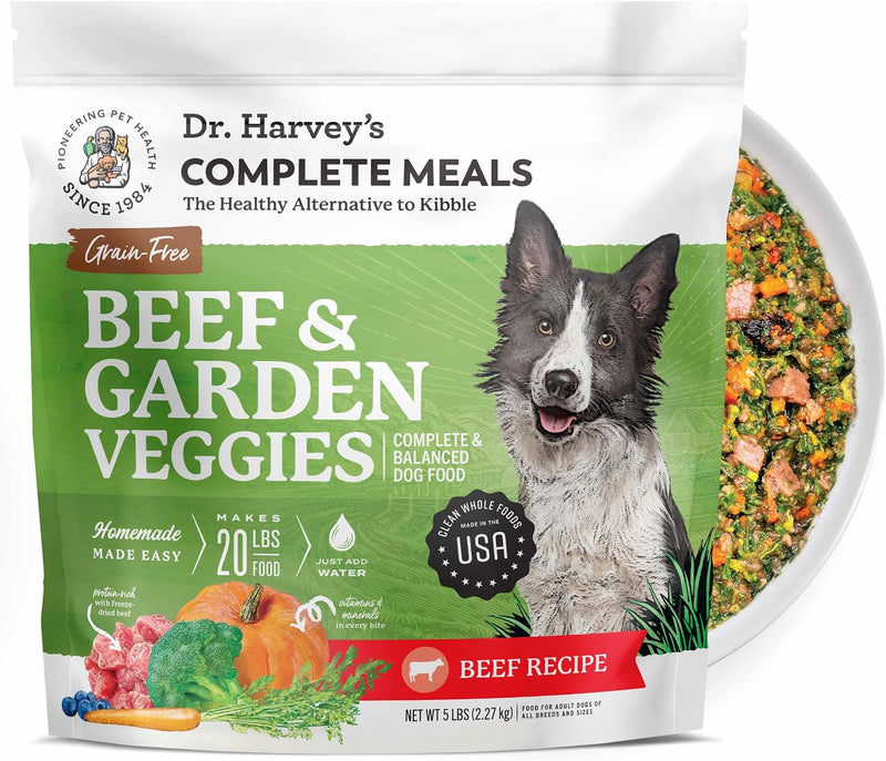 Dr. Harvey's Beef & Garden Veggies Dog Food, Grain-Free (5 lb)