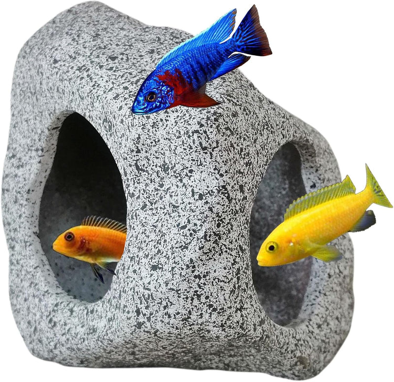 SpringSmart Betta Fish Tank Decor Rock Cave, Aquarium Hideout Accessories