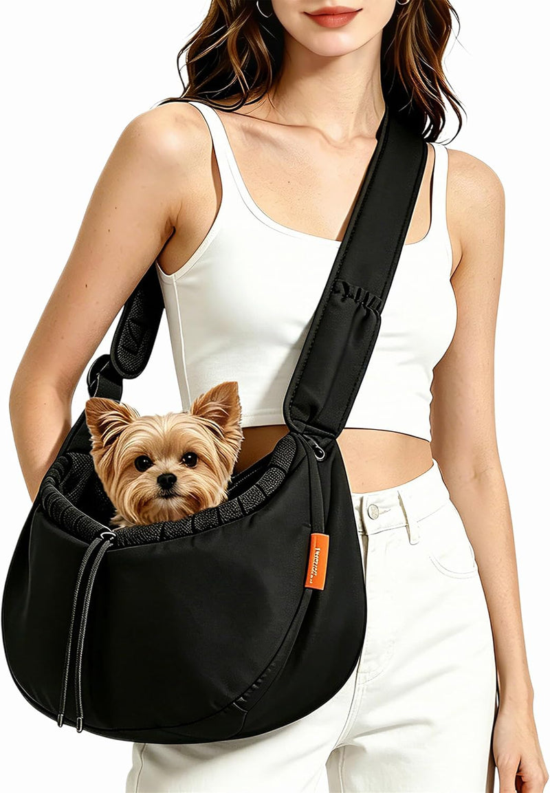 Pet Sling Carrier for Small Dogs/Cats up to 15 lb,Adjustable Shoulder Strap