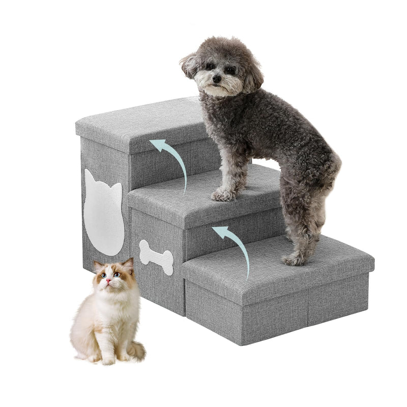 MewCharm 3-Step Wider Dog Steps for Bed 17