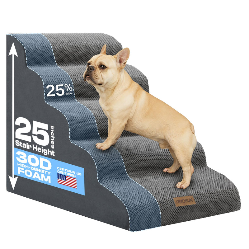 Miorun Extra Wide Dog Stairs for Large Dogs Up to 80lbs, 25