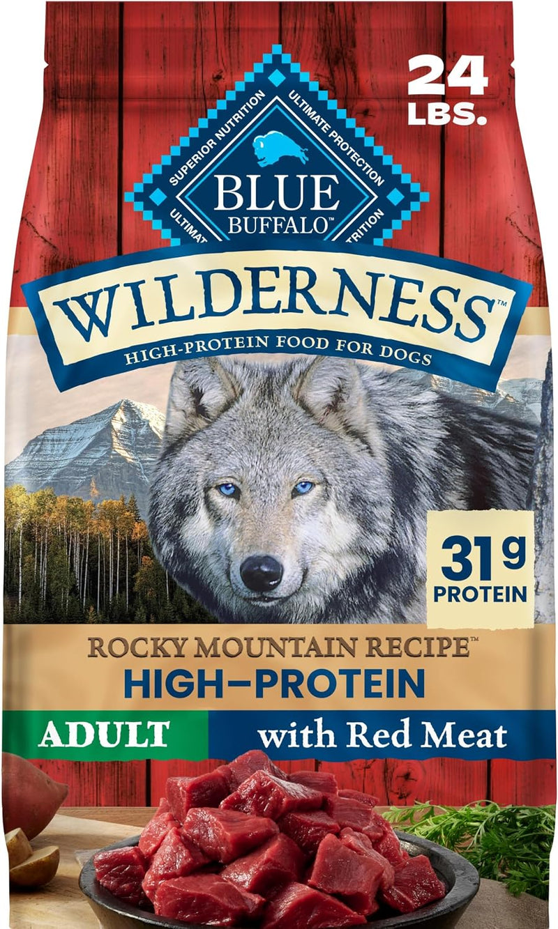 Blue Buffalo Wilderness Rocky Mountain Recipe Adult Dry Dog Food, 24 lb