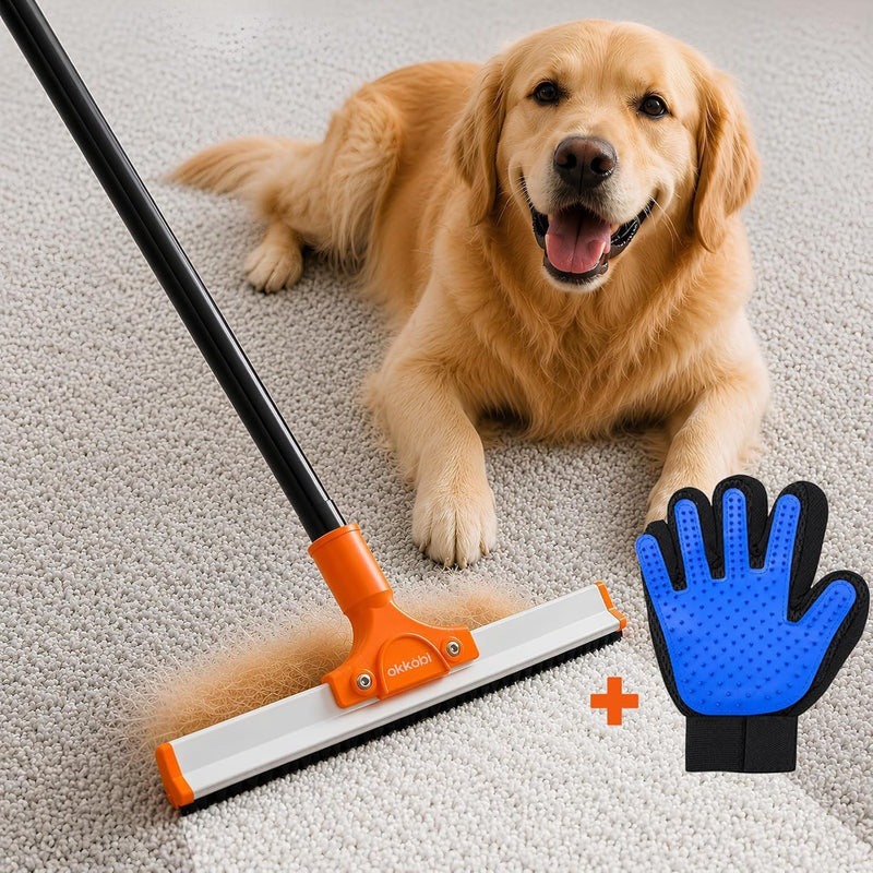 Carpet Rake and Fur Scraper for Pet Hair Removal, Dogs, Cats