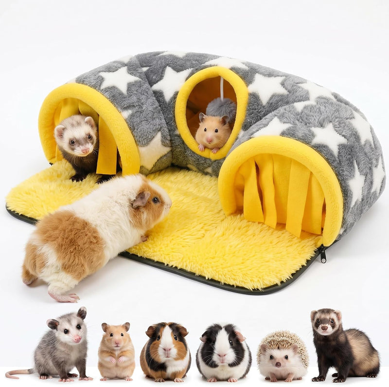 Avont Guinea Pig Tunnel, Small Animal Hideaway Tube Toy