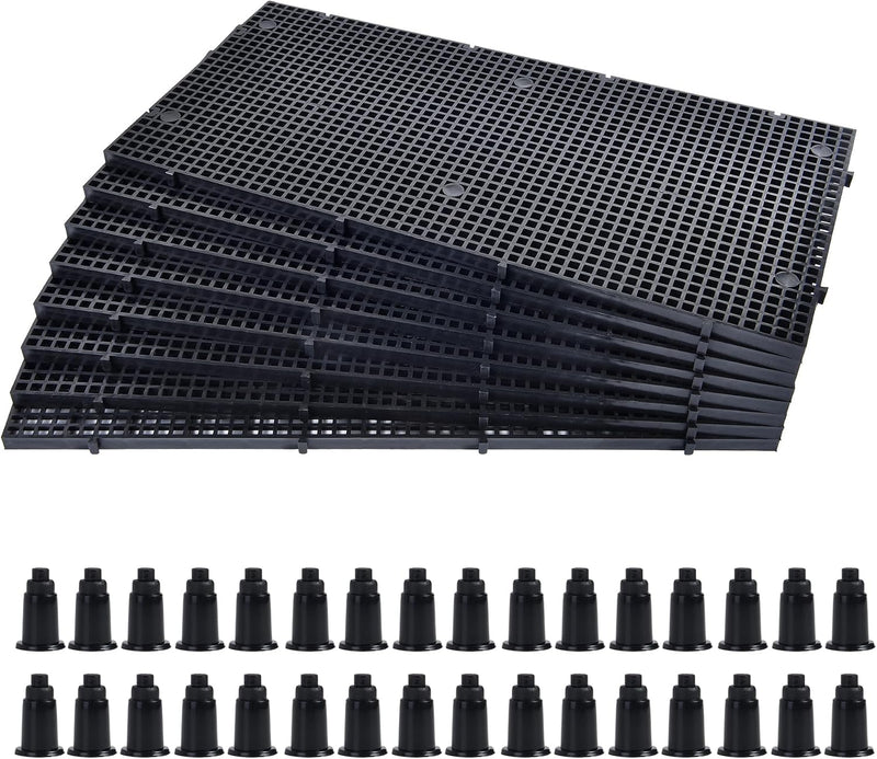 ALEGI Plastic Grid Divider Tray Egg Crate Louvre Aquarium Fish Tank