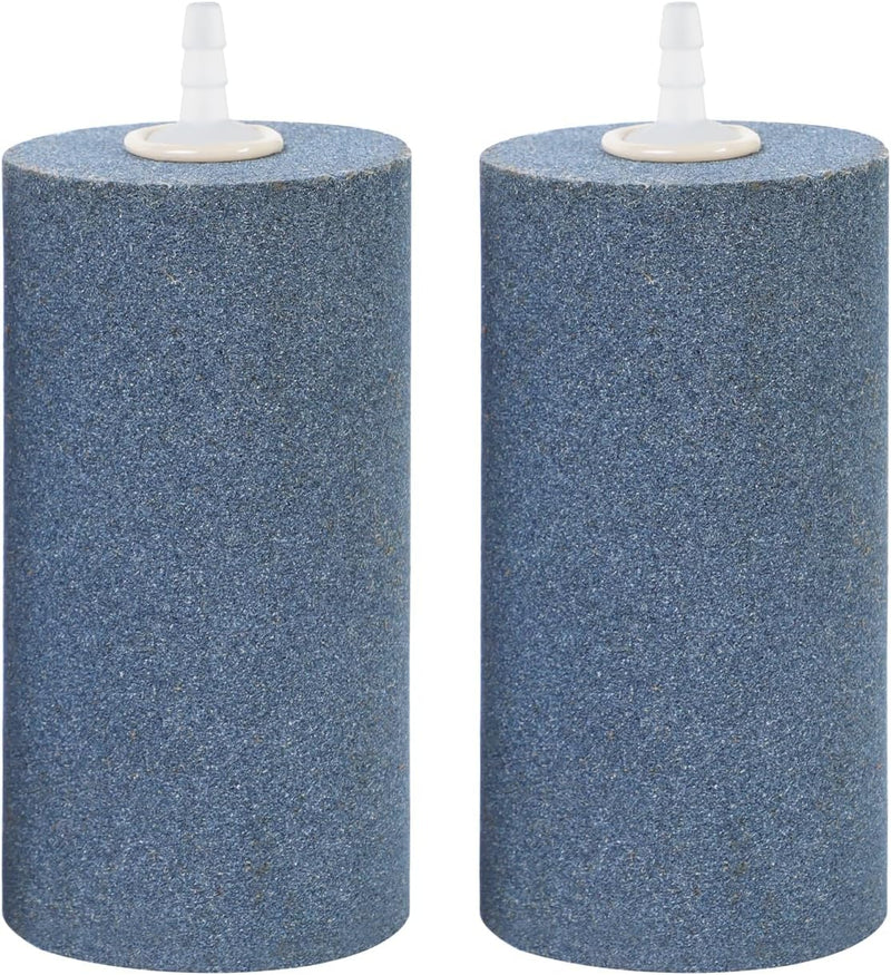 AQUANEAT Aquarium Air Stone 4x2 inch 2 Pack, Large Airstone, Aerator Bubble Diffuser, Air Pump Accessories for Aquariums