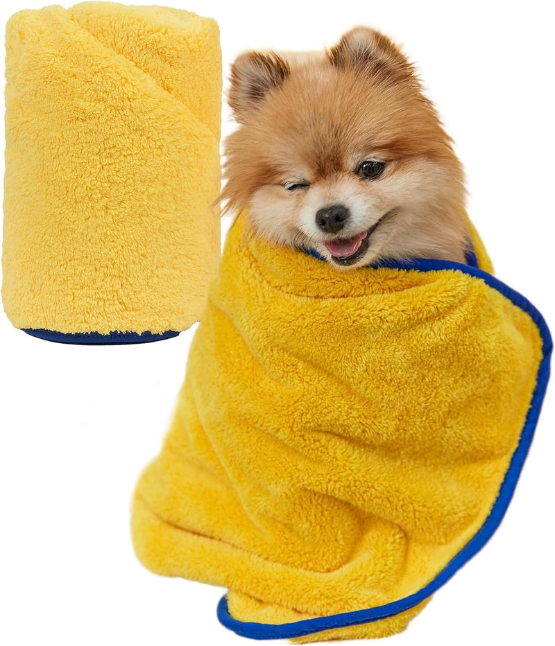 PETHROOM Ultra Absorbent Pet Towel | Quick-Drying, Soft Microfiber Dog & Cat Bath Towel | Lightweight, Durable, Fast Wat