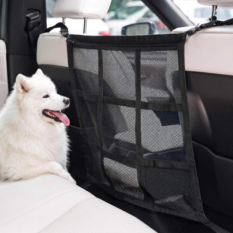 Dog Car Barrier for Sedans SUVs Trucks, Double-Layer Mesh, Easy Install