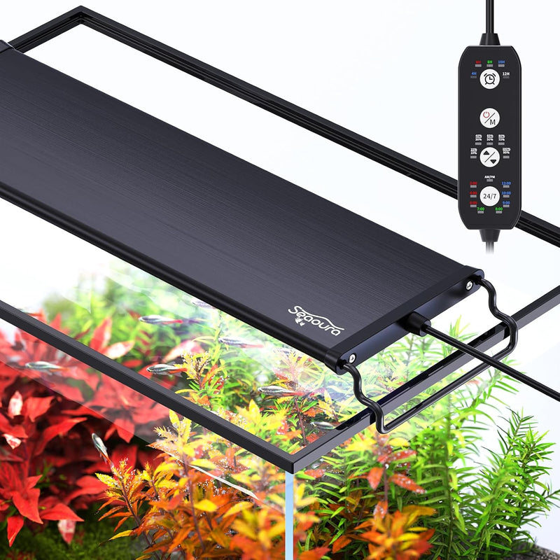 SEAOURA 24/7 Led Aquarium Light for Plants Growth-Full Spectrum, 12-18 Inch