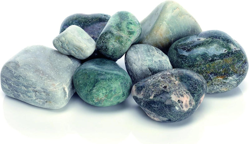 biOrb Marble Pebble Set, Solid Aquarium Decorations, Green