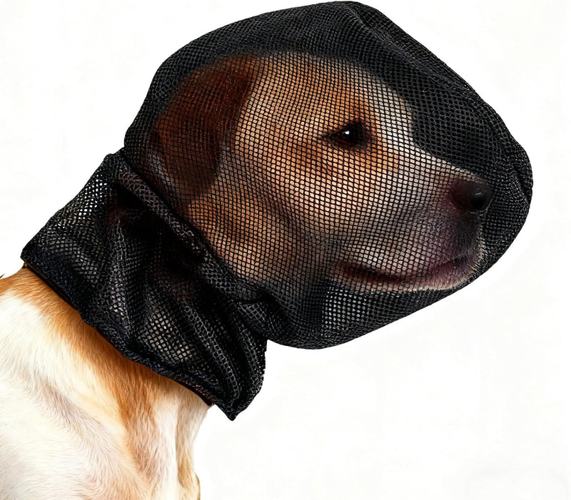 Foxtail Mask Dogs Head Protector, Foxtails Protection for Dogs Adjustable Elastic, Dog Soft Net Mask for Outdoor Hiking