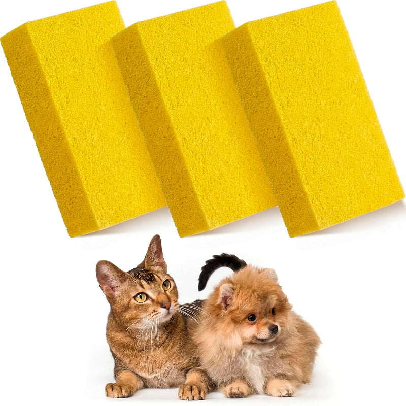 3 Pack Pet Hair Remover Sponge Cat and Dog Hair Sponge
