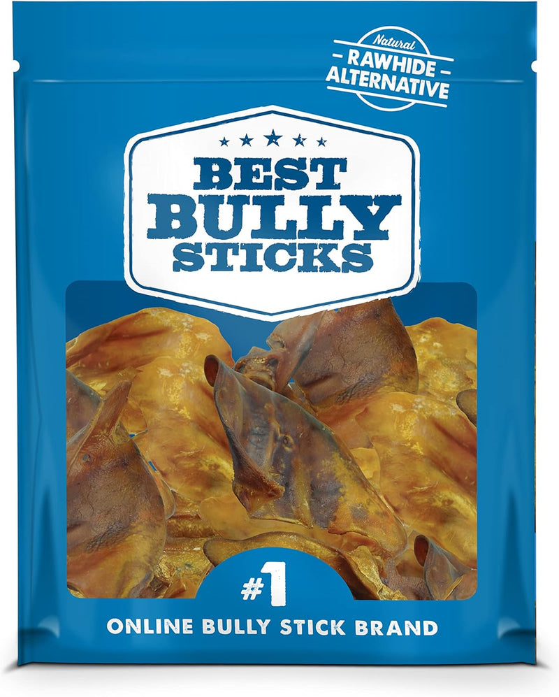 Best Bully Sticks Pig Ears - 25 Count (Pack of 1) - All Natural, USA Baked and Packed, Single Ingredient, Easily Digesti