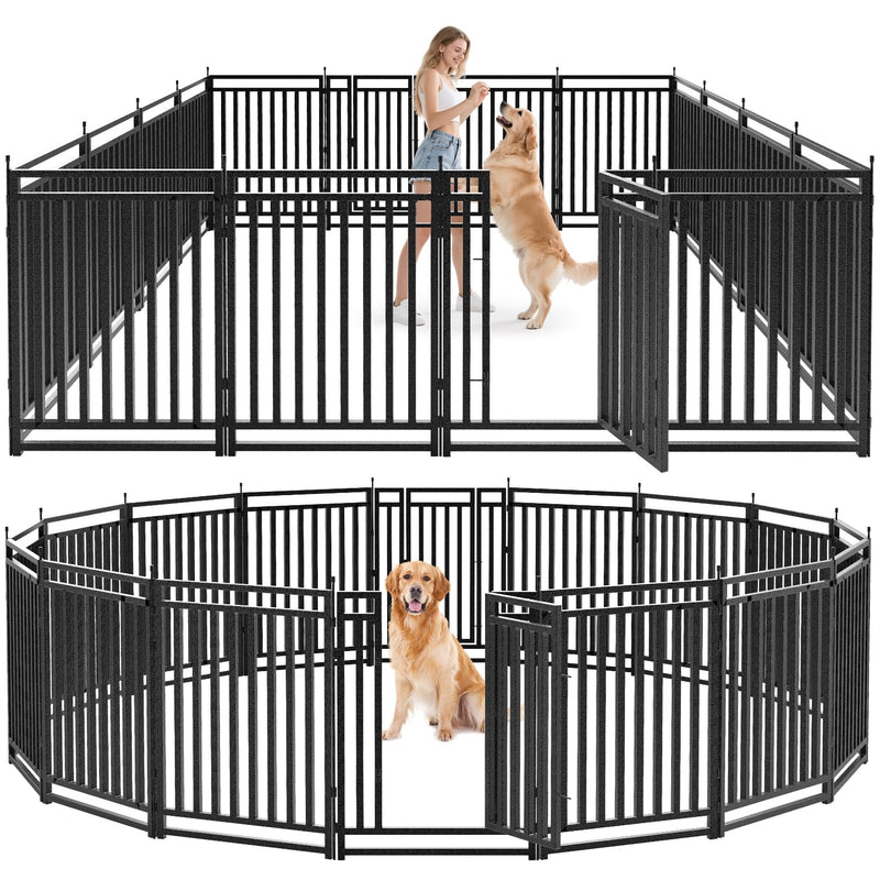 Petorldog Dog Fence Outdoor for Yard Dog Playpen Indoor 40