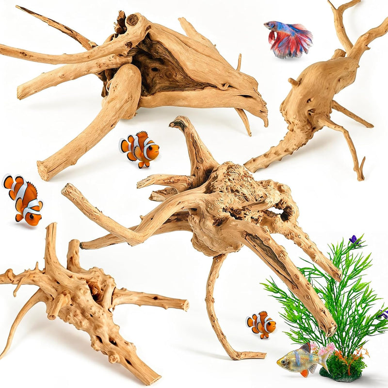 4PCS Natural Spider Wood, 4-8
