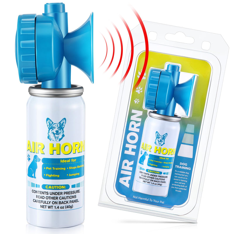 HappyAlley Air Horn, 1.4 oz 120 dB Loud Safety Alarm, Emergency Sound Device for Outdoor Hiking Camping & Sports Events, Portable Attention Getter & Personal Safety Tool, Blue(1 Pack)