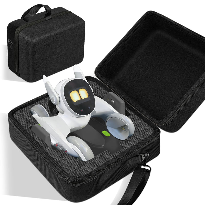 SARLAR Carrying Case Compatible with Robot Pet Dog ChatGPT-4o, Premium Odorless Felt Hard Shell Organizer Case with High-Density Foam for Robotics Toys, Charging Dock, Ideal for Travel Storage