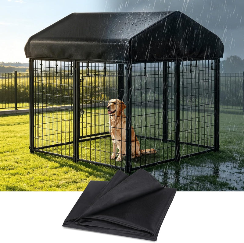 PawGiant 4x4ft 600D Outdoor Dog Kennel Cover Replacement with Drawstring