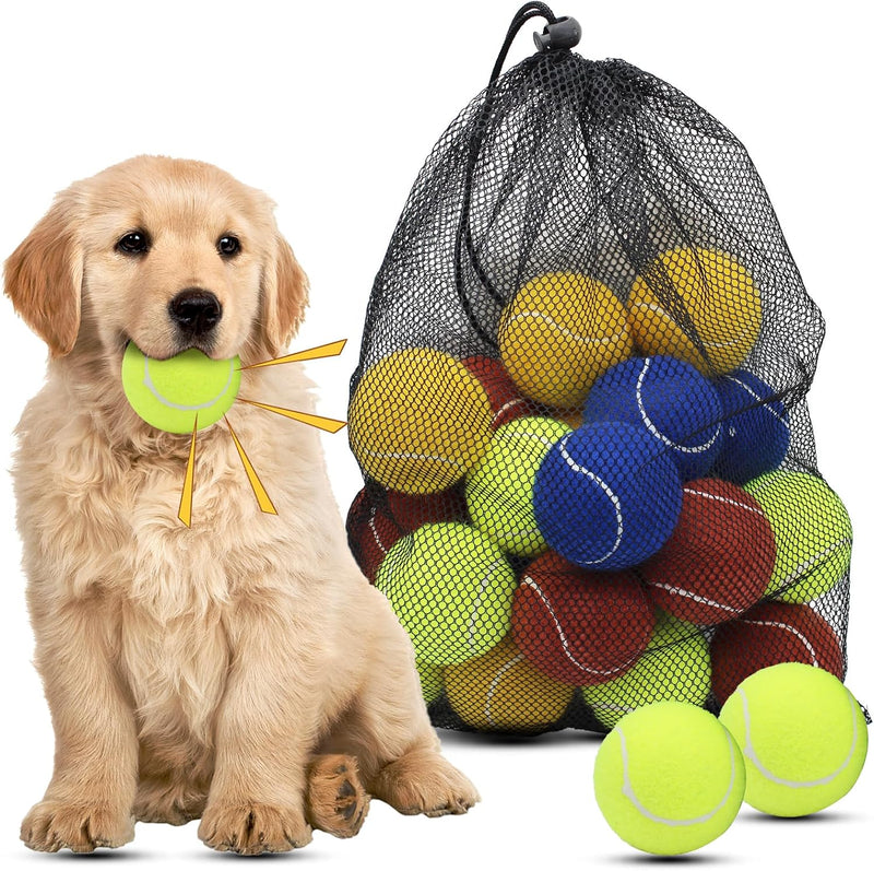 Magicorange Dog Tennis Balls, 20 Pack 2.5 inch Squeaky Tennis Balls