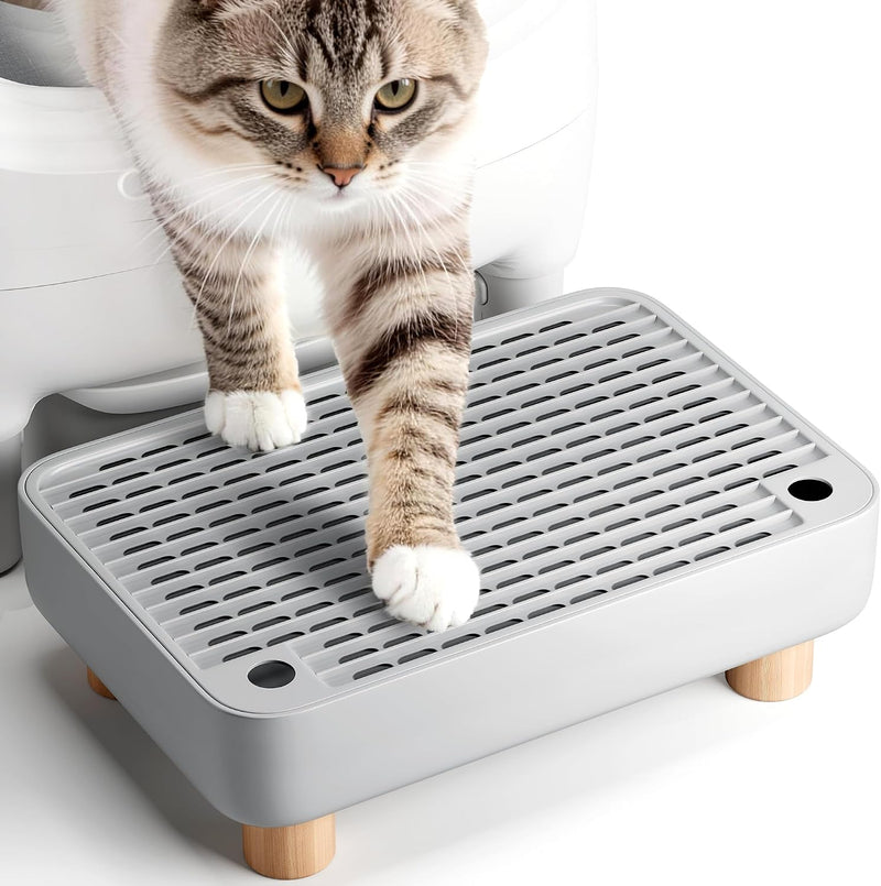 Thereye Cat Litter Box Step Stool, Easy-Clean for Senior Cats & Kittens