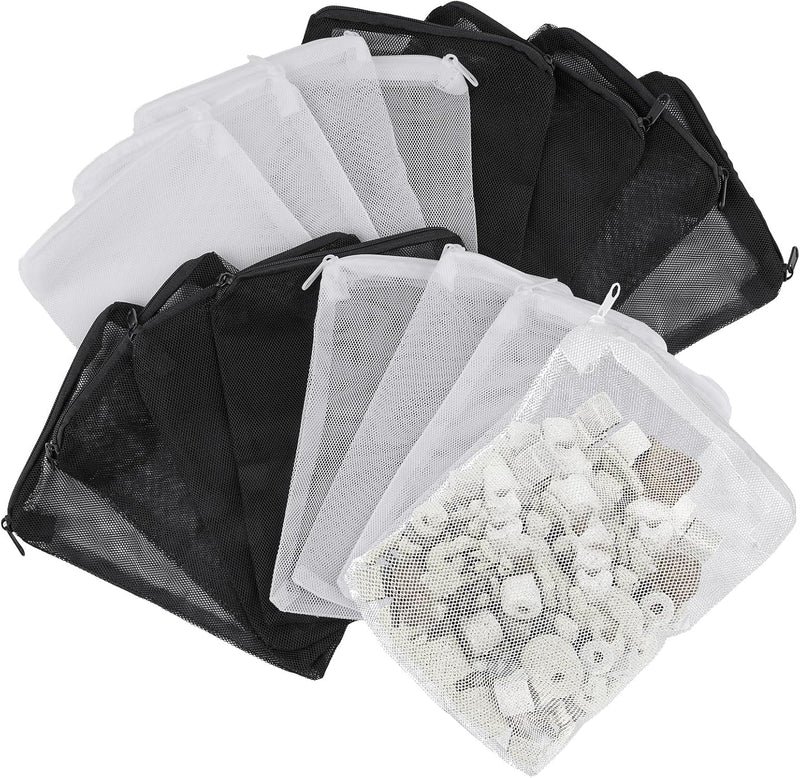 16 PCS Aquarium Filter Media Bags for Activated Carbon and Ceramic Rings