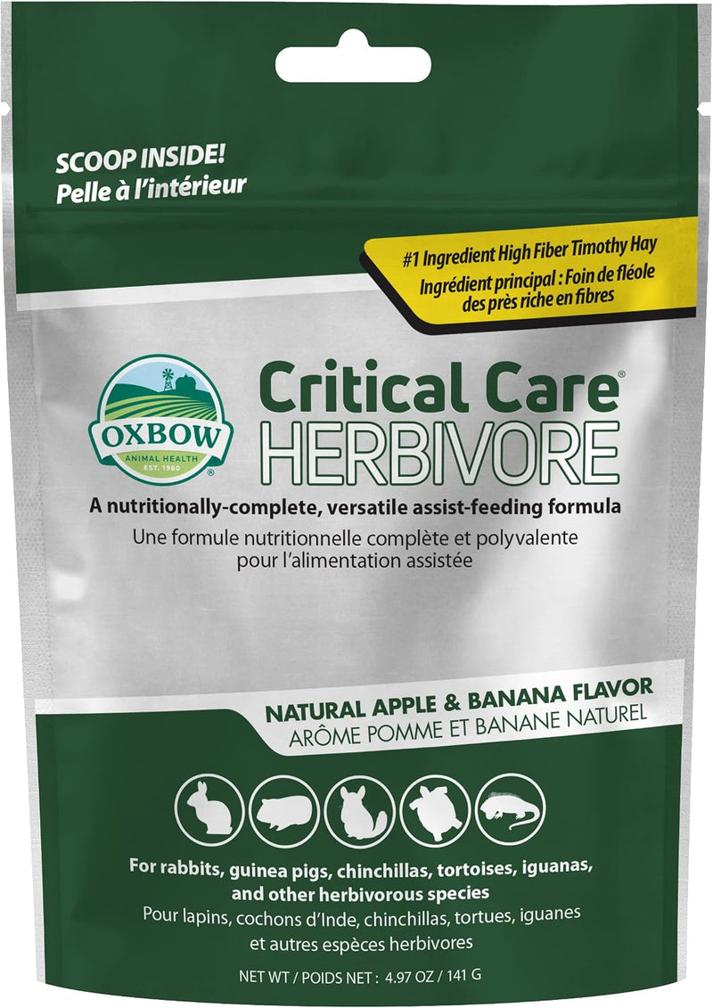 Oxbow Critical Care Herbivore, Rabbit & Guinea Pig, Apple Banana, 141 g