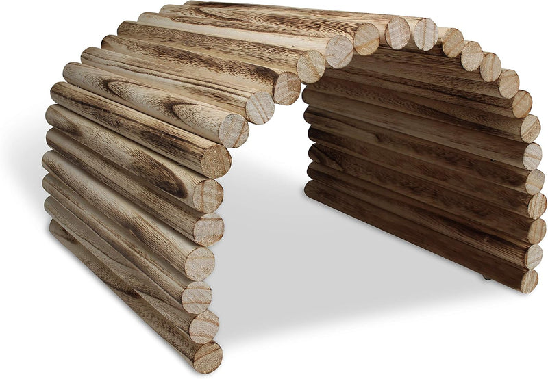 Flexible Wood Hideout - Extra Large - House, Tunnel, Ramp, Bridge, Tube for Guinea Pigs, Ferrets, Hedgehogs, Chinchillas