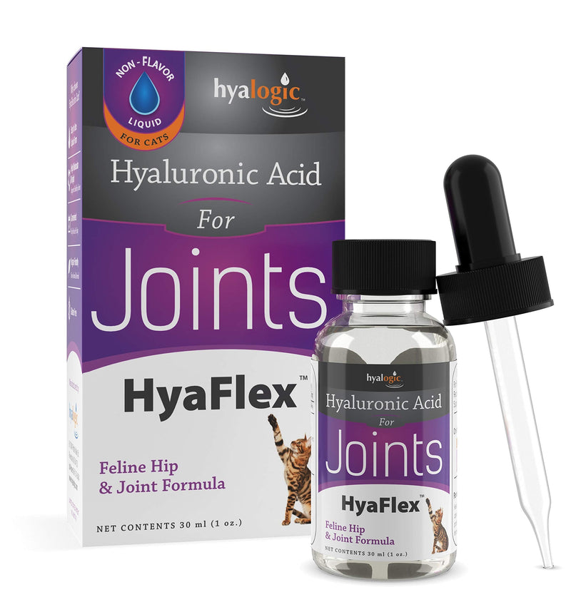 Hyalogic HyaFlex Hyaluronic Acid for Cats – Premium Cat Products for Joint, Skin, Eye, and Coat Maintenance – Natural Cat Joint Supplement (30ml)