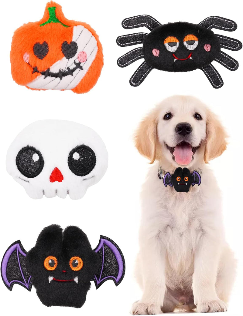 PET SHOW 4 Pack Small Dog Bows Sliding on Collar Attachment