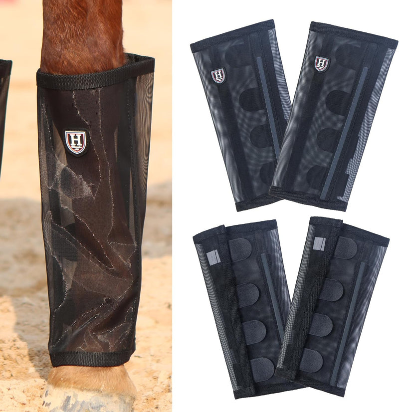 Harrison Howard Loose-Fitting Horse Fly Leggings Breathable, Tear-Resistant Fine Mesh Leg Guards Stay-on Comfortable Fly