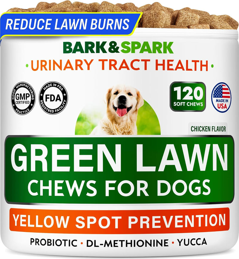 BARK&SPARK Green Grass Chews - Dog Pee Grass Spot Saver Caused by Dog Urine