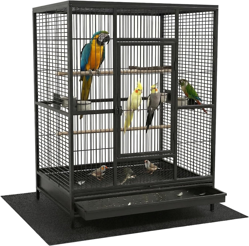 Under Pet Cage Mat for Bird Cages, Dog Kennels, Reptile Aquariums, Dog Kennels, Water-Resistant Pad for Hard Floors and